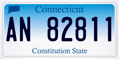 CT license plate AN82811