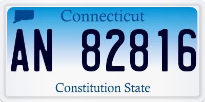 CT license plate AN82816