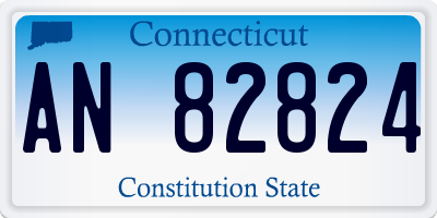 CT license plate AN82824