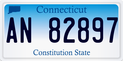 CT license plate AN82897