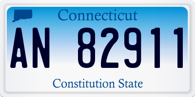 CT license plate AN82911