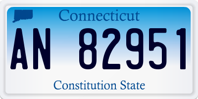 CT license plate AN82951