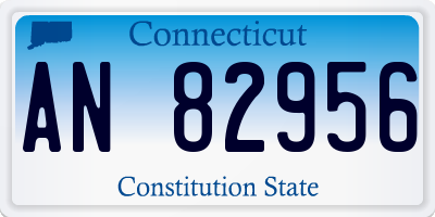 CT license plate AN82956