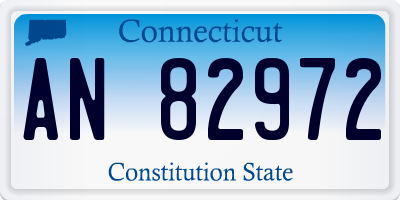 CT license plate AN82972
