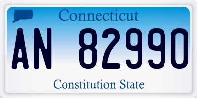 CT license plate AN82990