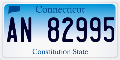 CT license plate AN82995
