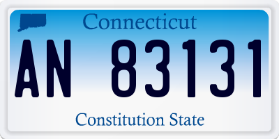 CT license plate AN83131
