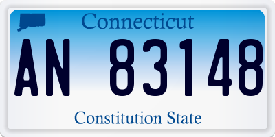 CT license plate AN83148