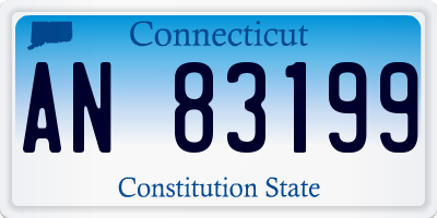 CT license plate AN83199