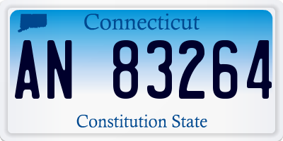 CT license plate AN83264