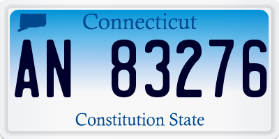 CT license plate AN83276