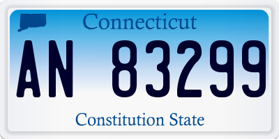 CT license plate AN83299