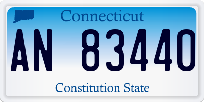 CT license plate AN83440