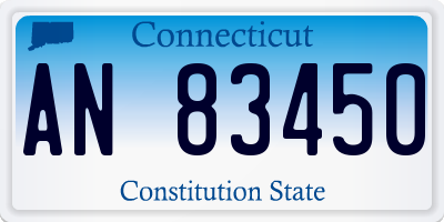 CT license plate AN83450