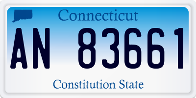 CT license plate AN83661