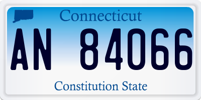 CT license plate AN84066
