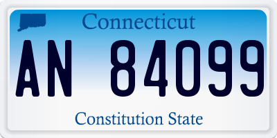 CT license plate AN84099
