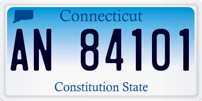 CT license plate AN84101