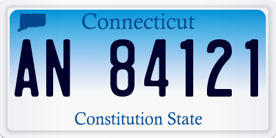 CT license plate AN84121