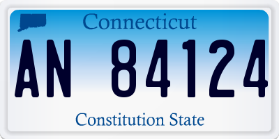 CT license plate AN84124
