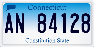CT license plate AN84128