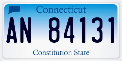 CT license plate AN84131