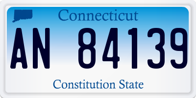 CT license plate AN84139