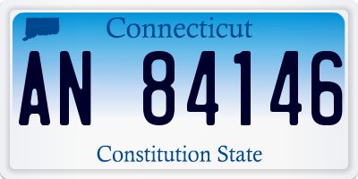 CT license plate AN84146