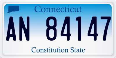 CT license plate AN84147