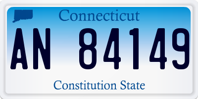 CT license plate AN84149