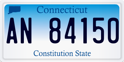CT license plate AN84150