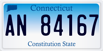 CT license plate AN84167