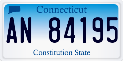 CT license plate AN84195