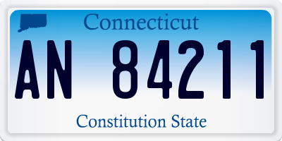 CT license plate AN84211