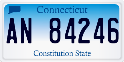 CT license plate AN84246
