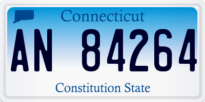 CT license plate AN84264