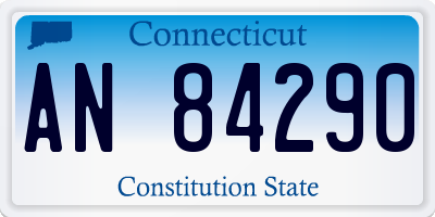 CT license plate AN84290