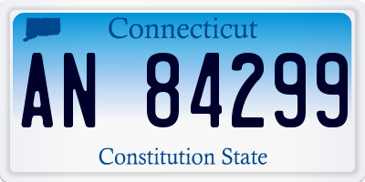 CT license plate AN84299