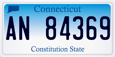 CT license plate AN84369