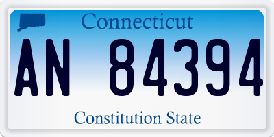 CT license plate AN84394