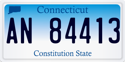 CT license plate AN84413