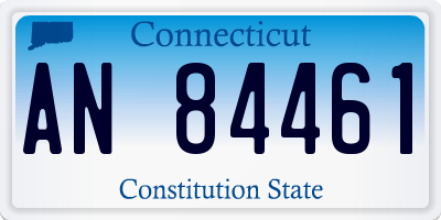 CT license plate AN84461