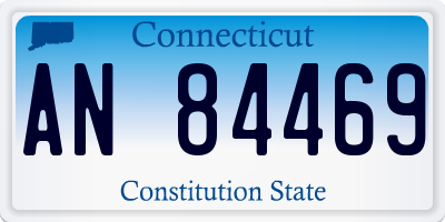 CT license plate AN84469