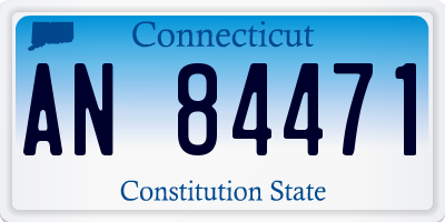 CT license plate AN84471
