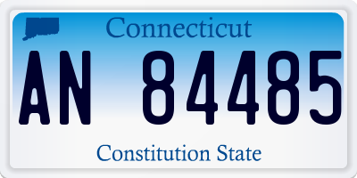 CT license plate AN84485