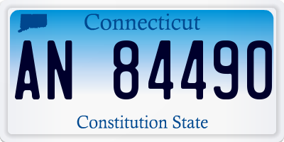 CT license plate AN84490