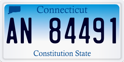 CT license plate AN84491