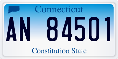 CT license plate AN84501