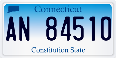 CT license plate AN84510