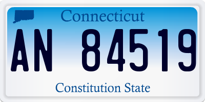 CT license plate AN84519